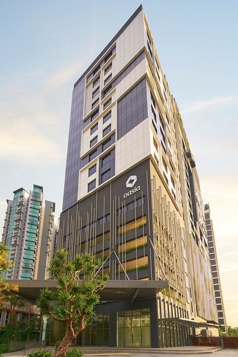 Oasia Residence Singapore - Building façade