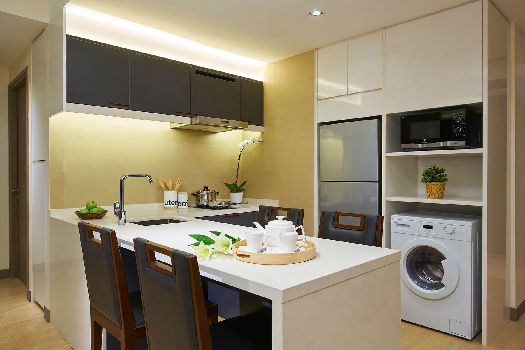 Oasia Residence Singapore - 2-bedroom apartment, kitchen